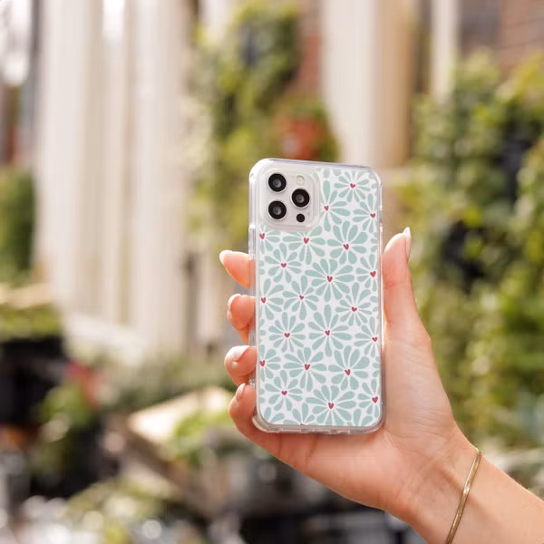 imoshion Design Hülle Samsung Galaxy A54 (5G) - Bloom Love Sage Green