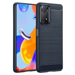 imoshion Brushed Back Cover Xiaomi Redmi Note 11 Pro - Dunkelblau