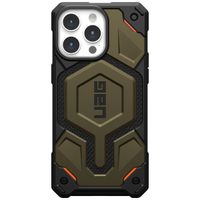 UAG Monarch Pro Backcover Apple iPhone 15 Pro Max - Kevlar Element Green