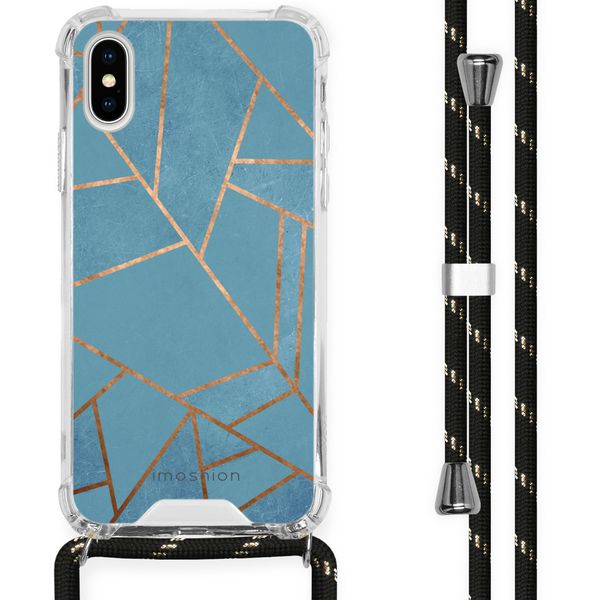 imoshion Design Hülle mit Band für das iPhone X / Xs - Blue Graphic