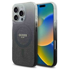 Guess MagSafe IML Glitter Gradient Case Apple iPhone 16 Pro Max - Schwarz