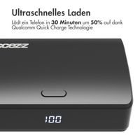 Accezz Omega Series – Powerbank – 10.000 mAh – USB-A & USB-C – Power Delivery – 35 Watt - Schwarz