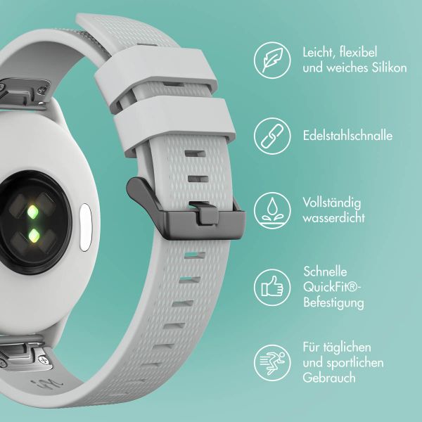 imoshion QuickFit® Silikonarmband -   Garmin 22 mm Anschluss - Grau