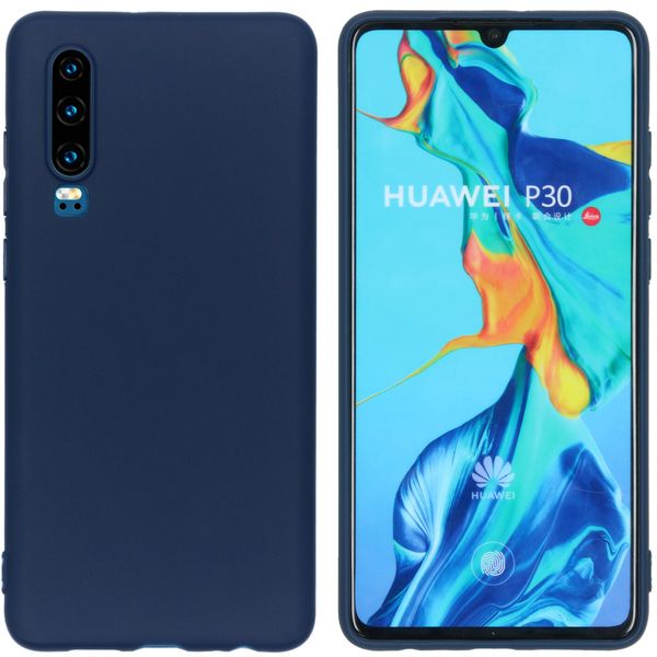 imoshion Color TPU Hülle Dunkelblau für Huawei P30