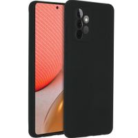 Accezz Liquid Silikoncase Schwarz für das Samsung Galaxy A72