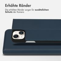 Accezz Premium Leather Slim Klapphülle für das iPhone 14 Plus - Dunkelblau