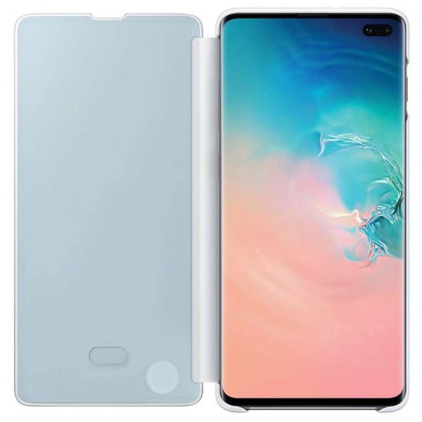 Samsung Original Clear View Cover Klapphülle Weiß für das Galaxy S10 Plus