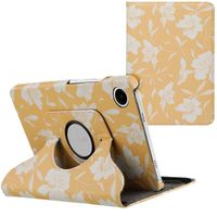 imoshion 360° drehbare Design Klapphülle Samsung Galaxy Tab A9 8.7 Zoll - Yellow Flowers