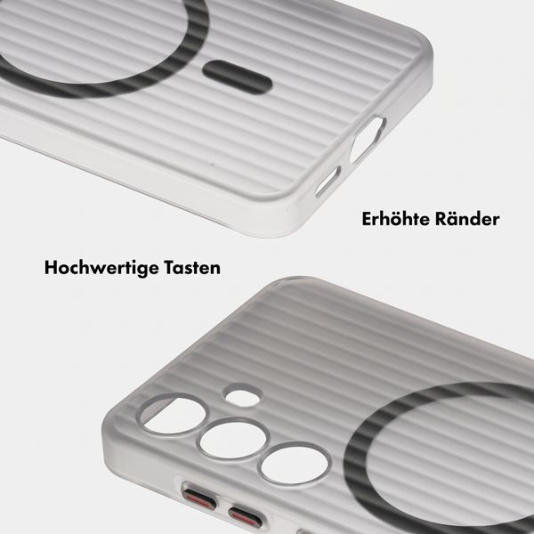 Accezz Lite Backcover mit MagSafe | Fluted | Samsung Galaxy S24 - Grau