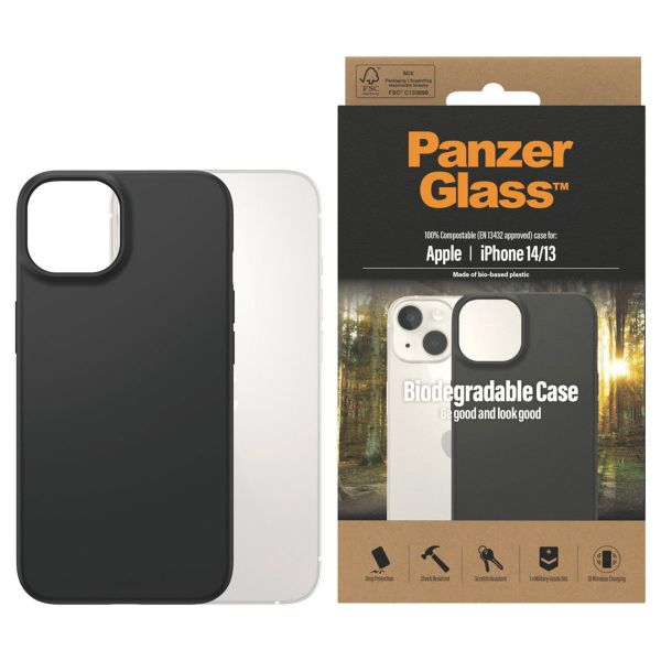 PanzerGlass Biodegradable Back Cover für das Apple iPhone 14 - Schwarz