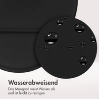 imoshion Ergonomisches Mauspad - Mauspad mit Handgelenkstütze - 30 x 25 cm - Schwarz