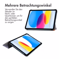 imoshion Design Trifold Klaphülle Apple iPad 11 (2025) 11 Zoll A16 / iPad 10 (2022) 10.9 Zoll - Flowers Distance