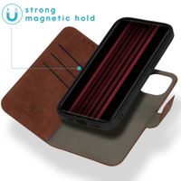 imoshion Entfernbare 2-1 Luxus Klapphülle Apple iPhone 15 - Braun