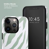 Selencia Vivid Back Cover Apple iPhone 13 Pro - Colorful Zebra Sage Green