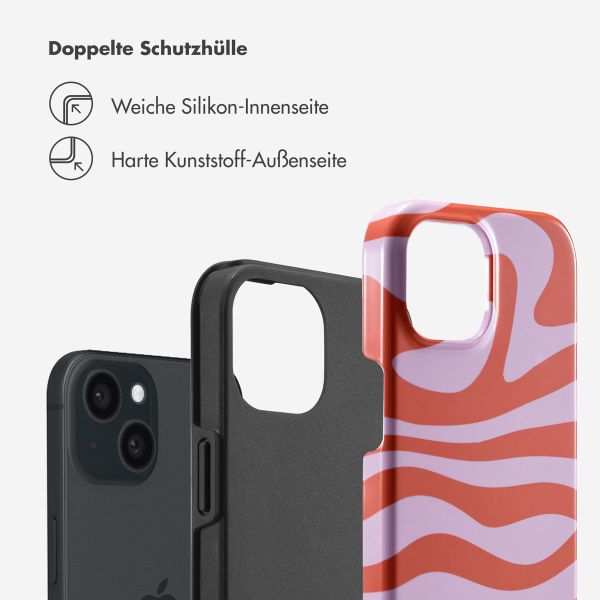 Selencia Vivid Back Cover Apple iPhone 15 - Dream Swirl Pink