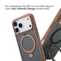 Accezz Ring Stand Backcover mit MagSafe Apple iPhone 17 Pro - Braun
