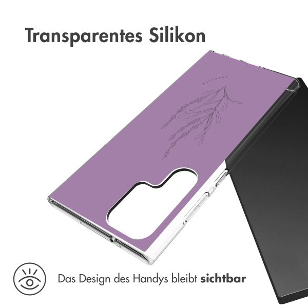 imoshion Design Hülle für das Samsung Galaxy S23 Ultra - Floral Purple