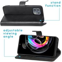 imoshion Luxuriöse Klapphülle Motorola Edge 20 Lite - Schwarz