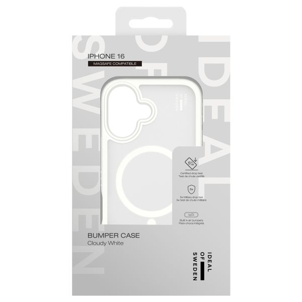 iDeal of Sweden Bumper Case MagSafe für das iPhone 16 - Cloudy White