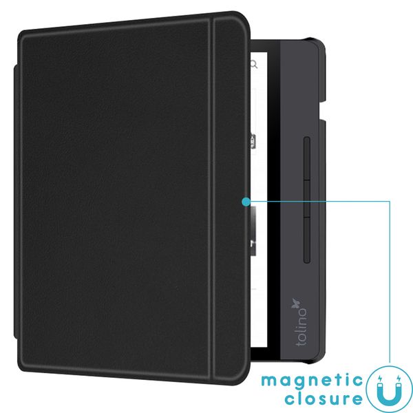 imoshion Slim Hard Case Klapphülle Tolino Vision 5 - Schwarz