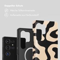 Selencia Vivid Rückabdeckung mit MagSafe Samsung Galaxy S25 Ultra - Art Wave Black