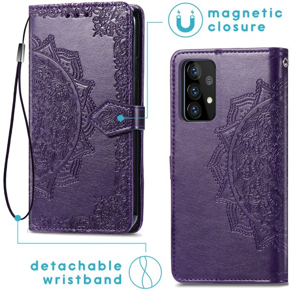 imoshion Mandala Klapphülle Samsung Galaxy A52(s) (5G/4G) - Violett