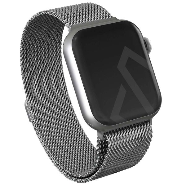 Burga Mailändische armband für das Apple Watch Series 1 bis 9 / SE (38/40/41 mm) | Series 10 (42 mm) - Silber