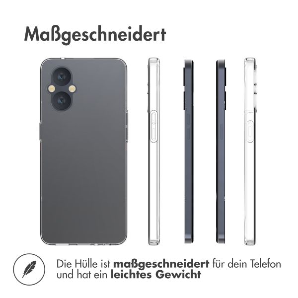 Accezz TPU Clear Cover für das Oppo Reno8 Lite - Transparent 