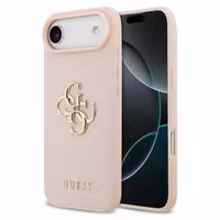 Guess Big 4G Logo Hülle Grained Apple iPhone Air - Rosa