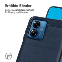 imoshion Brushed Back Cover Motorola Moto G14 - Dunkelblau