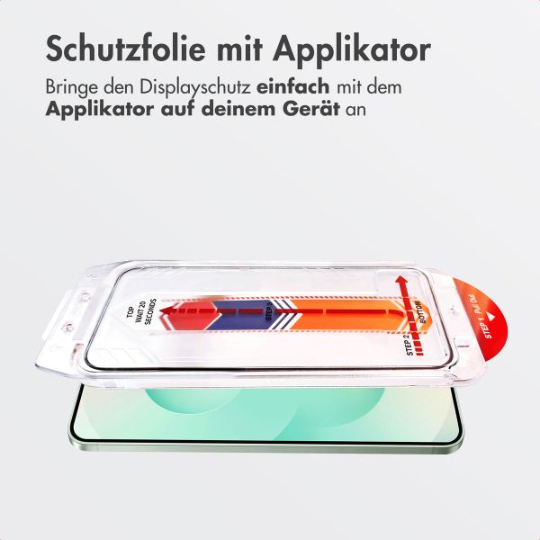 Accezz Gehärteter Glas-Schutz + Applikator Samsung Galaxy S24 Plus / S25 Plus