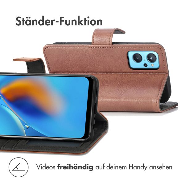 imoshion Luxuriöse Klapphülle Oppo A76 (4G) - Braun