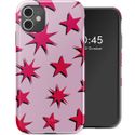 Selencia Vivid Backcover iPhone 11 - Stars Rubine Red Light Pink