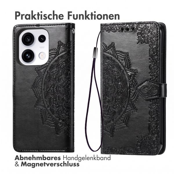 imoshion Mandala Klapphülle Oppo Reno 16 / 16 Pro - Schwarz