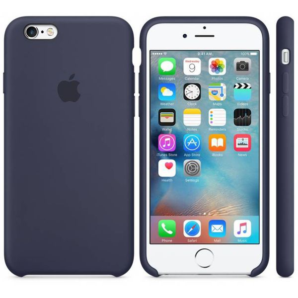 Apple Blaues Silikon-Case Dunkelbau für das Apple iPhone 6/6s