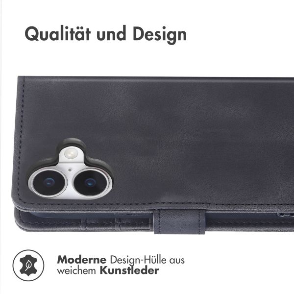 imoshion Klapphülle mit Kordel Apple iPhone 16 - Schwarz