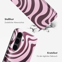 Selencia Vivid Backcover Samsung Galaxy S24 - Wavy Swirl Pink Plum