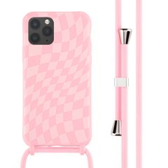 imoshion Silikonhülle design mit Band für das iPhone 11 Pro - Retro Pink