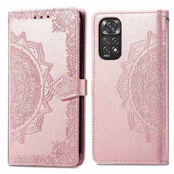 imoshion Mandala Klapphülle für das Xiaomi Redmi Note 11 Pro - Rose Gold