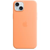 Apple Silikon-Case MagSafe für das iPhone 15 Plus - Orange Sorbet