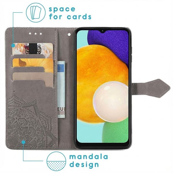 imoshion Mandala Klapphülle Samsung Galaxy A13 (5G) / A04s - Grau