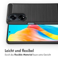 imoshion Brushed Back Cover für das Oppo A98 - Schwarz