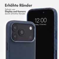Accezz MagSafe Leather Backcover Apple iPhone 18 Pro Max / 17 Pro Max - Nightfall Blue