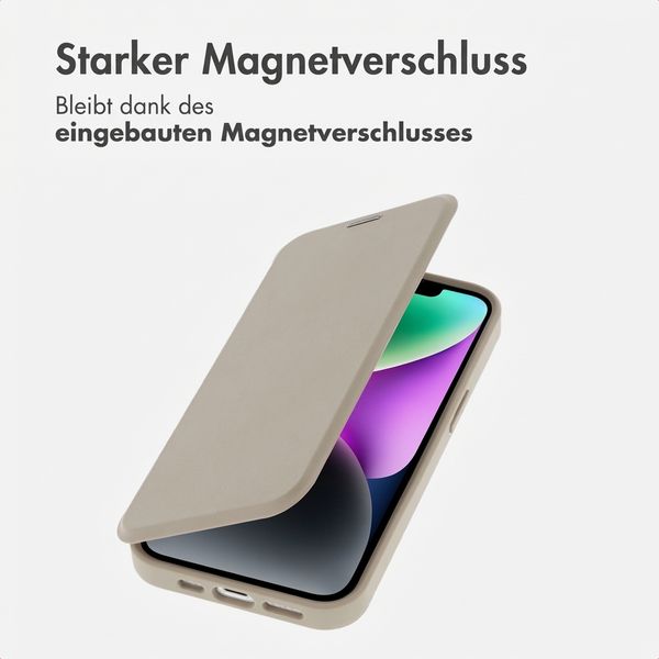 imoshion Transparente Bookcase mit MagSafe Apple iPhone 14 / 13 - Beige