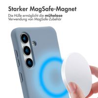 imoshion Color Backcover mit abnehmbarem Handykette und MagSafe Samsung Galaxy S24 / S25 - Ash Blue