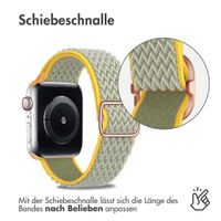 imoshion Elastische Nylonarmband für das Apple Watch Series 1-9 / SE - 38/40/41 mm / Series 10 - 42 mm - Hellgrün