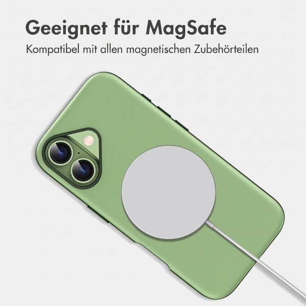 imoshion Color Backcover mit Thin MagSafe Ring Apple iPhone 16 - Dunkelgrün