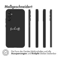 imoshion Design Hülle für das Samsung Galaxy A34 (5G) - Fuck Off - Schwarz