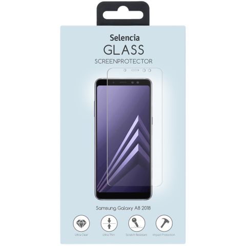 Selencia Screen Protector aus gehärtetem Glas Samsung Galaxy A8 (2018)