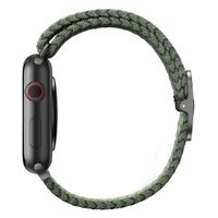 Uniq Aspen Geflochtenes Armband für das  Apple Watch Series 1 t/m 9 / SE (38/40/41 mm) | Series 10 / 11 (42 mm) - Cypress Green